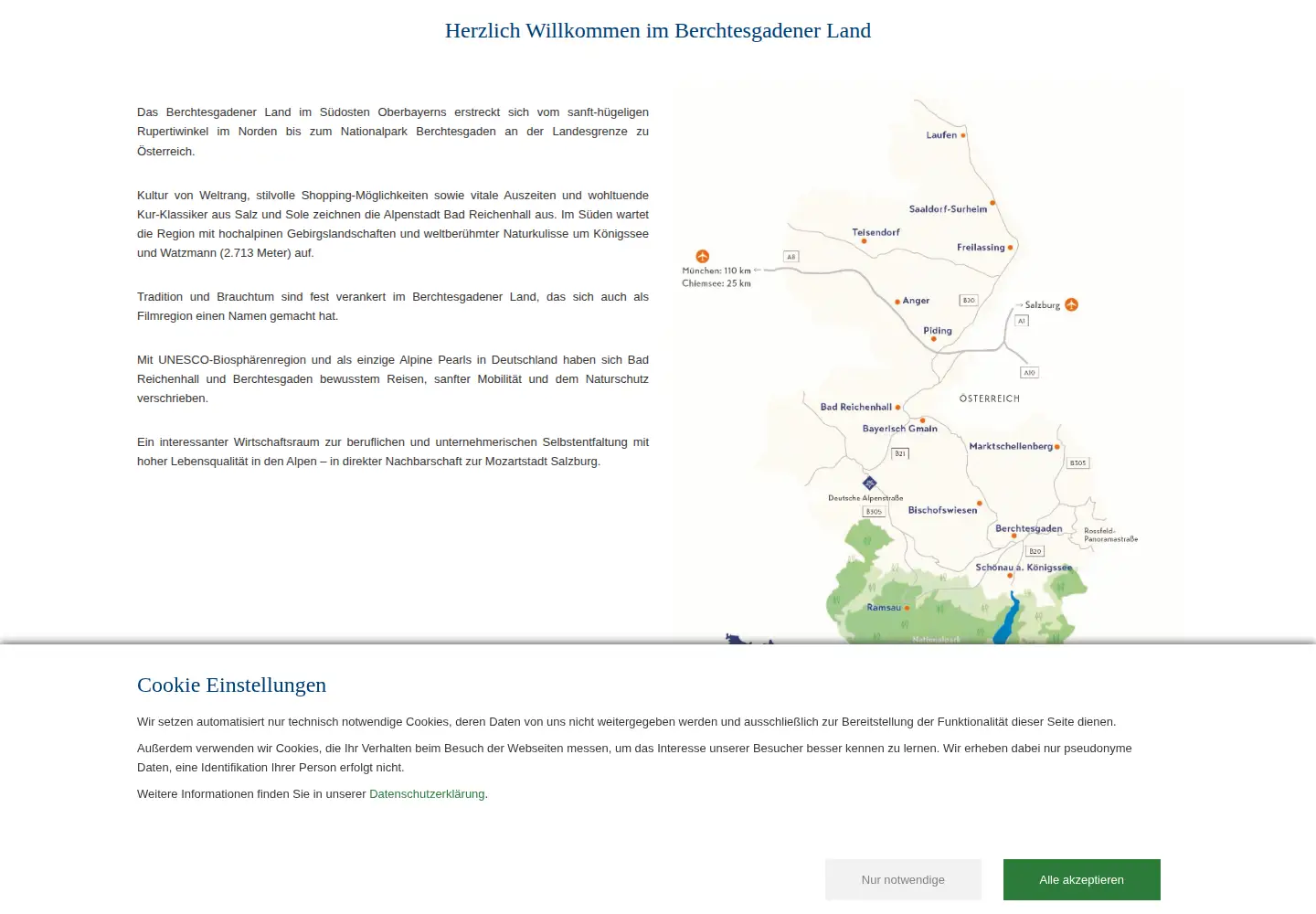 Screenshot of berchtesgadener-land.com