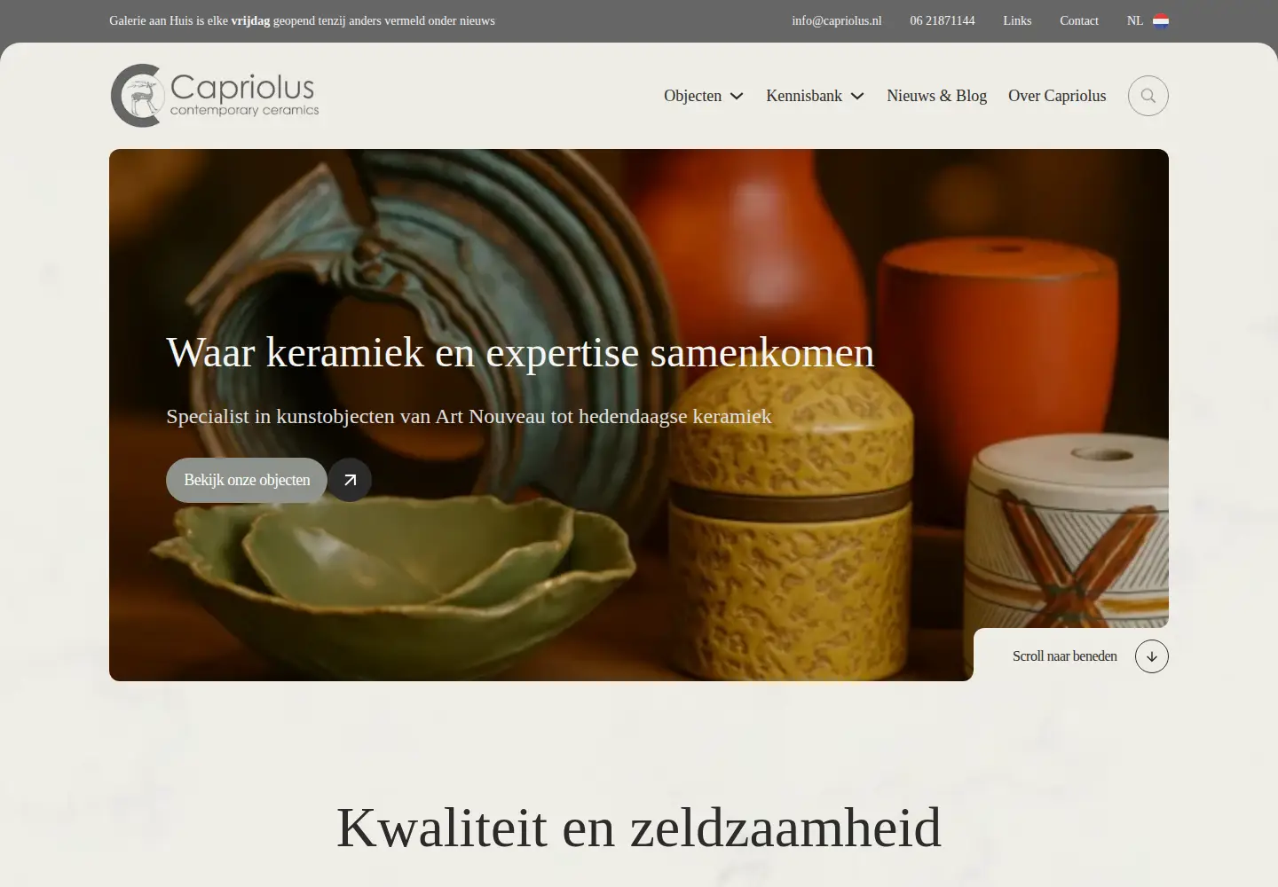 Screenshot of capriolus.nl