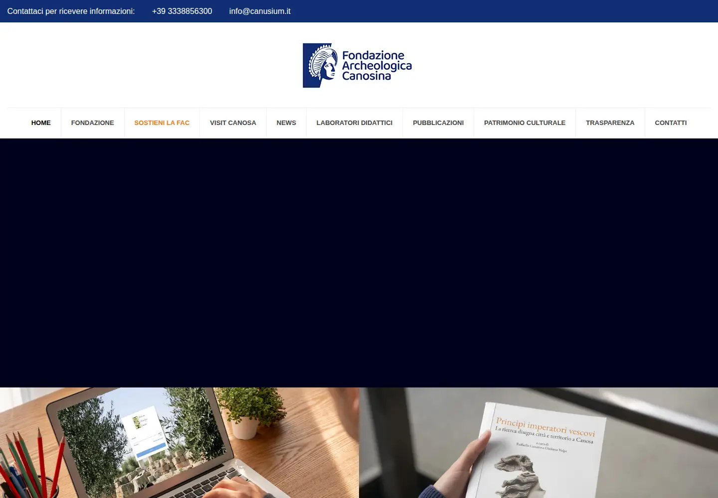 Screenshot of canusium.it