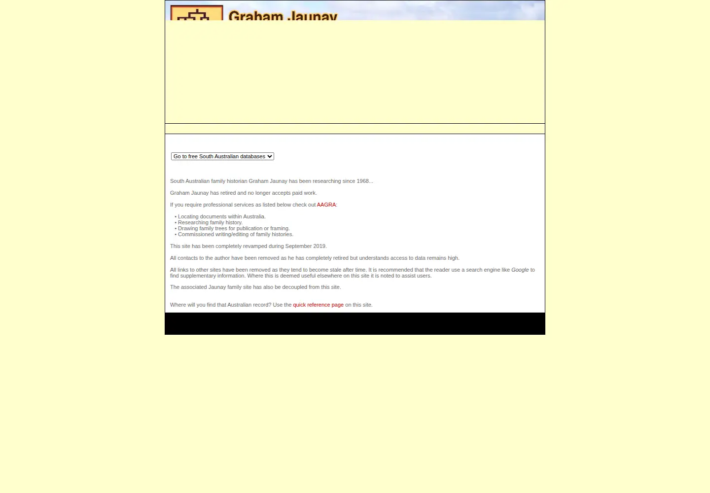 Captured homepage of jaunay.com in the current scan