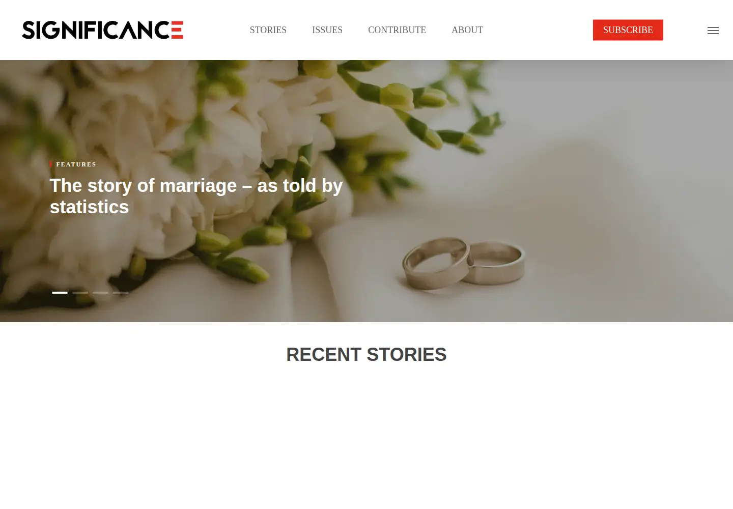 Screenshot of significancemagazine.com