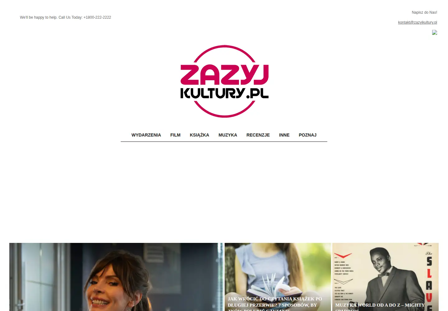 Captured homepage of zazyjkultury.pl in the current scan