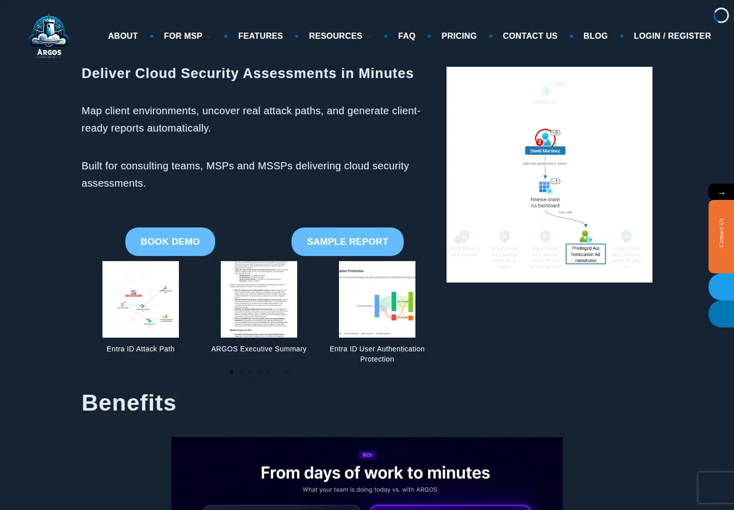 Screenshot of argos-security.io