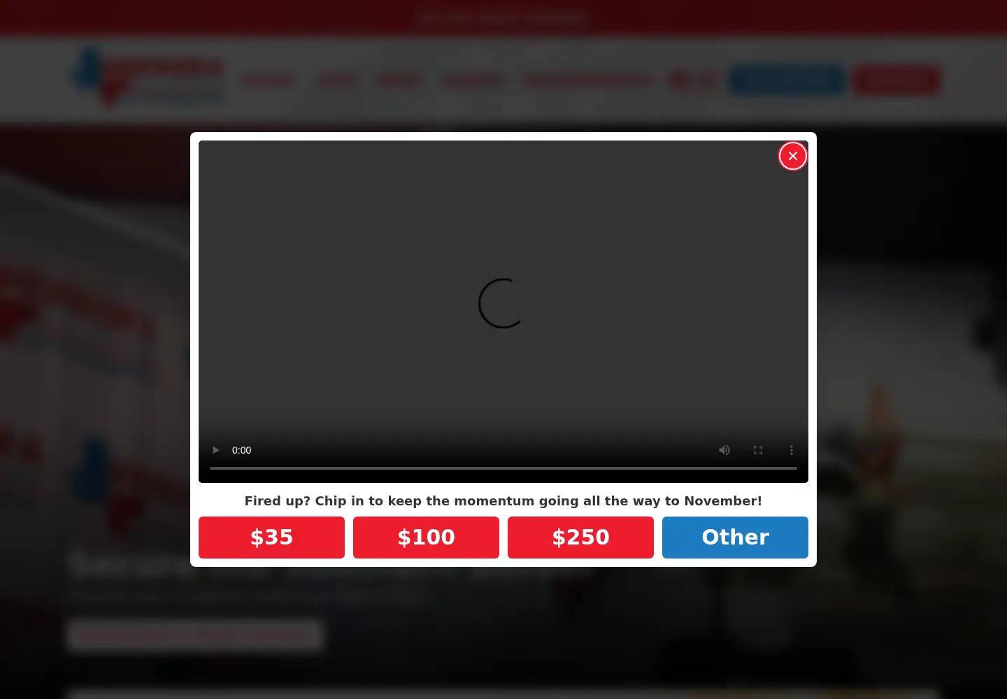 Screenshot of brandonherreraforcongress.com