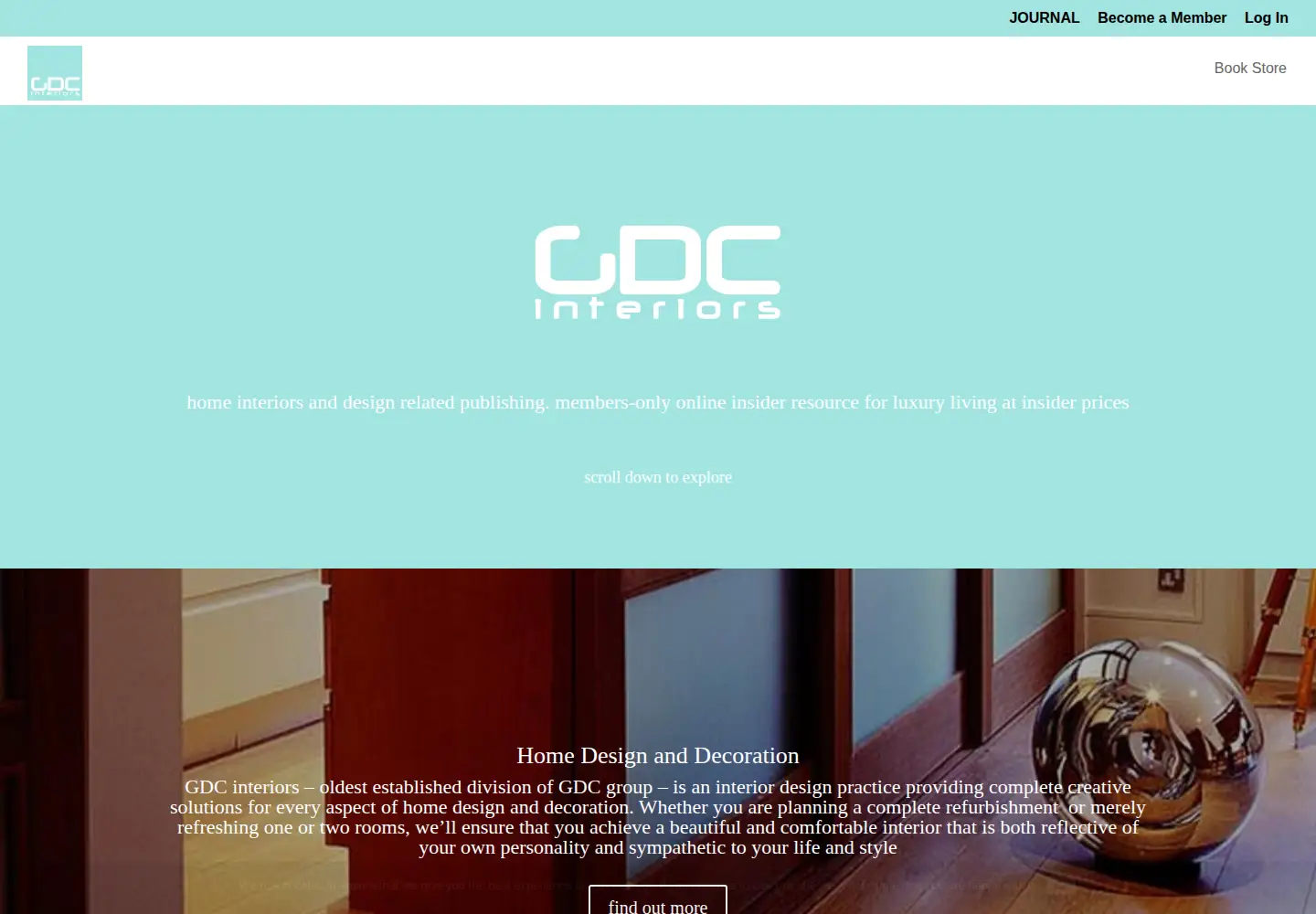 Screenshot of gdcinteriors.com