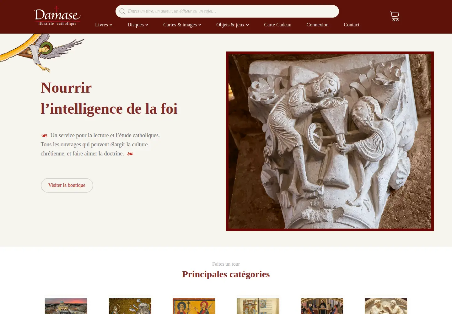 Screenshot of librairiedamase.com
