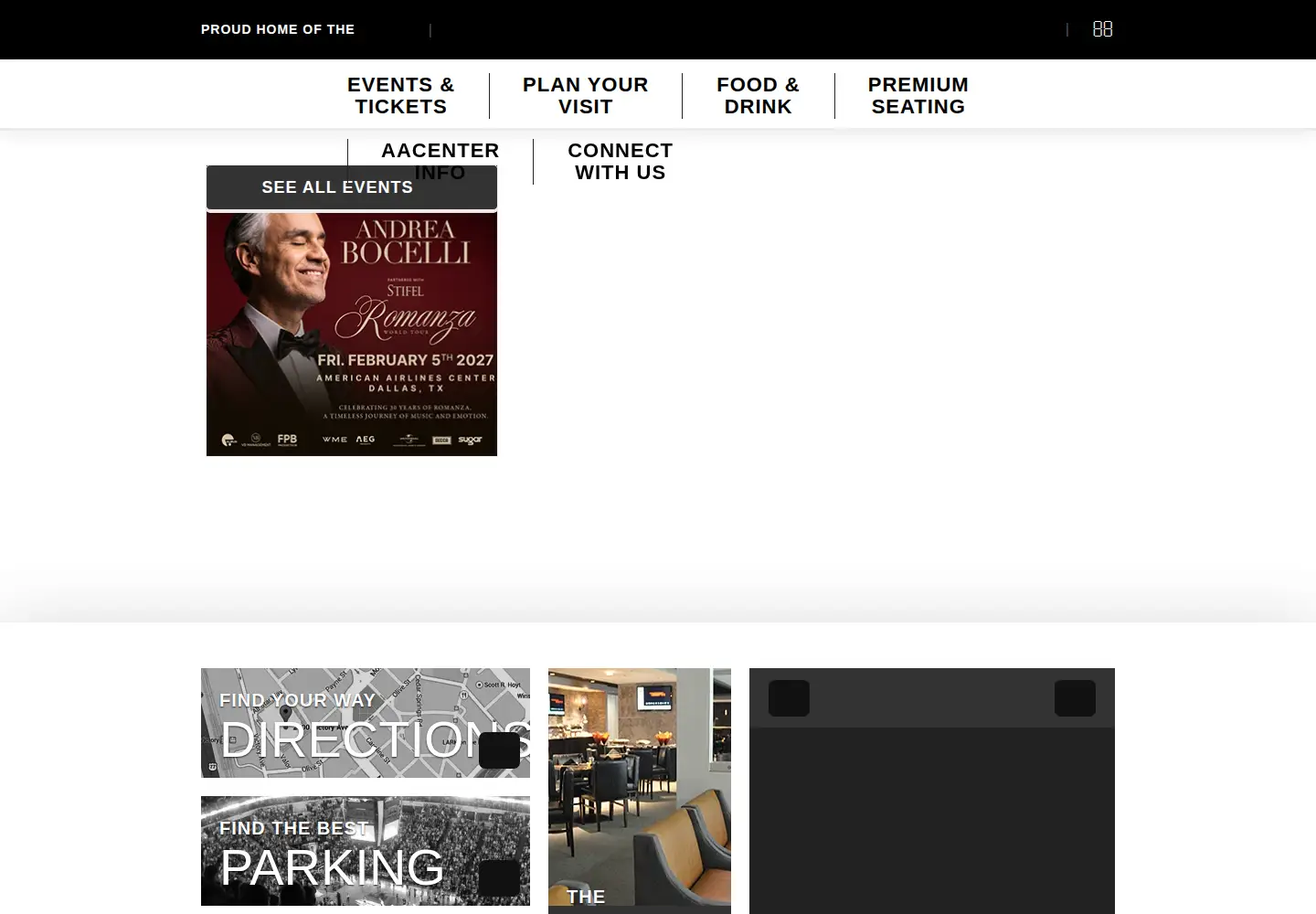 Screenshot of americanairlinescenter.com