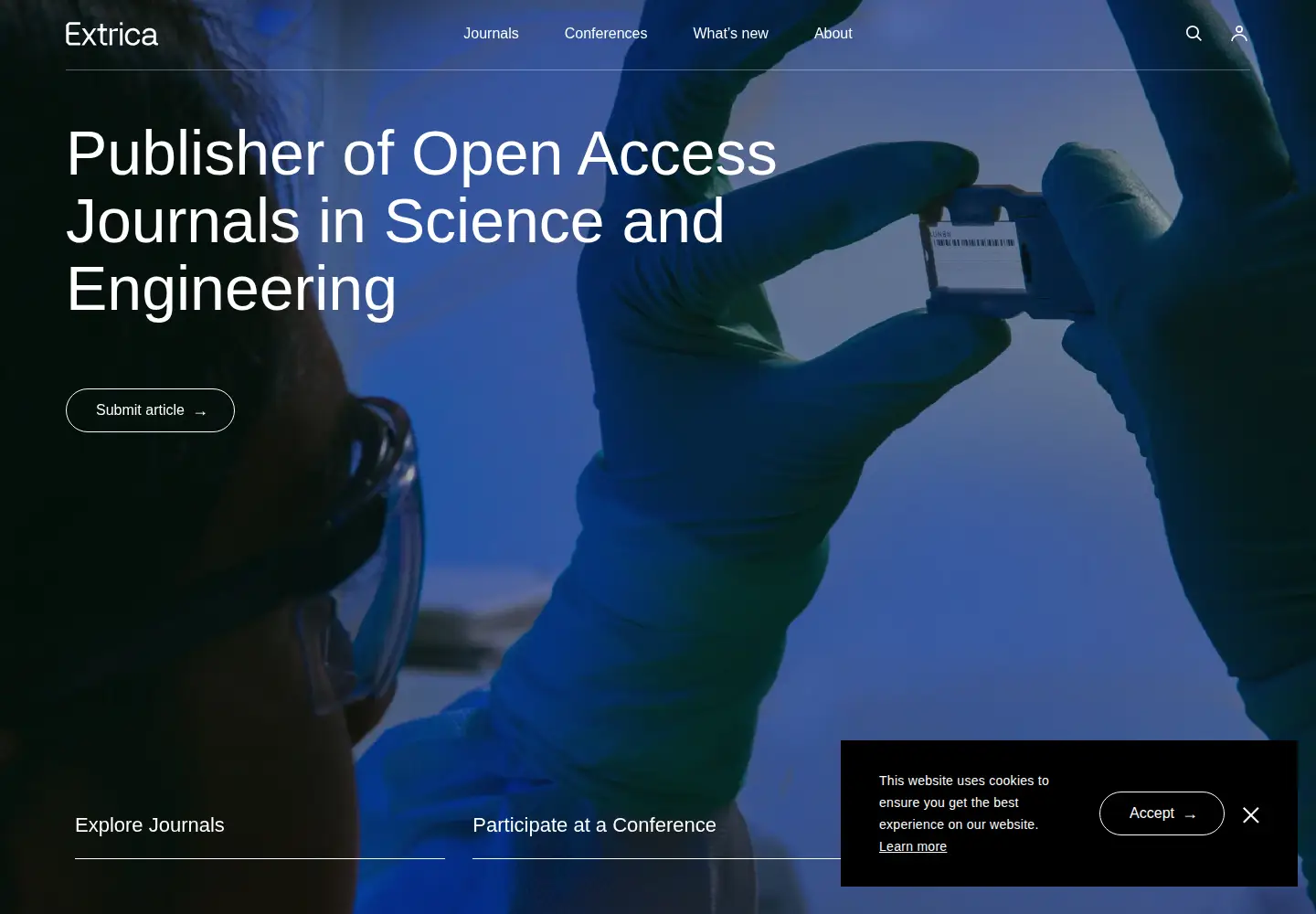 Screenshot of jvejournals.com