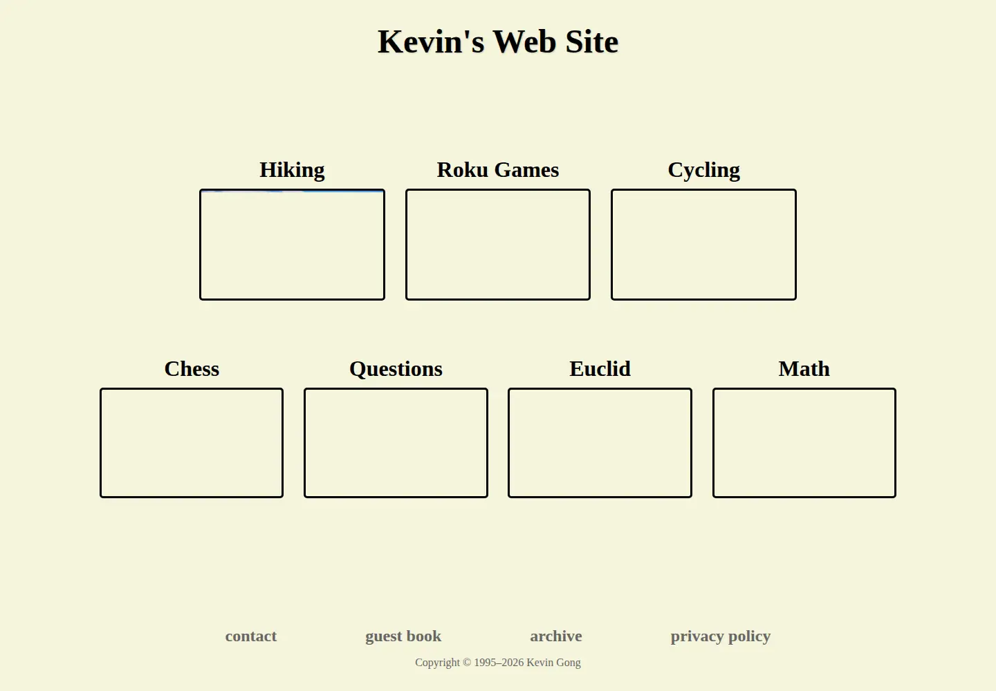 Screenshot of kevingong.com