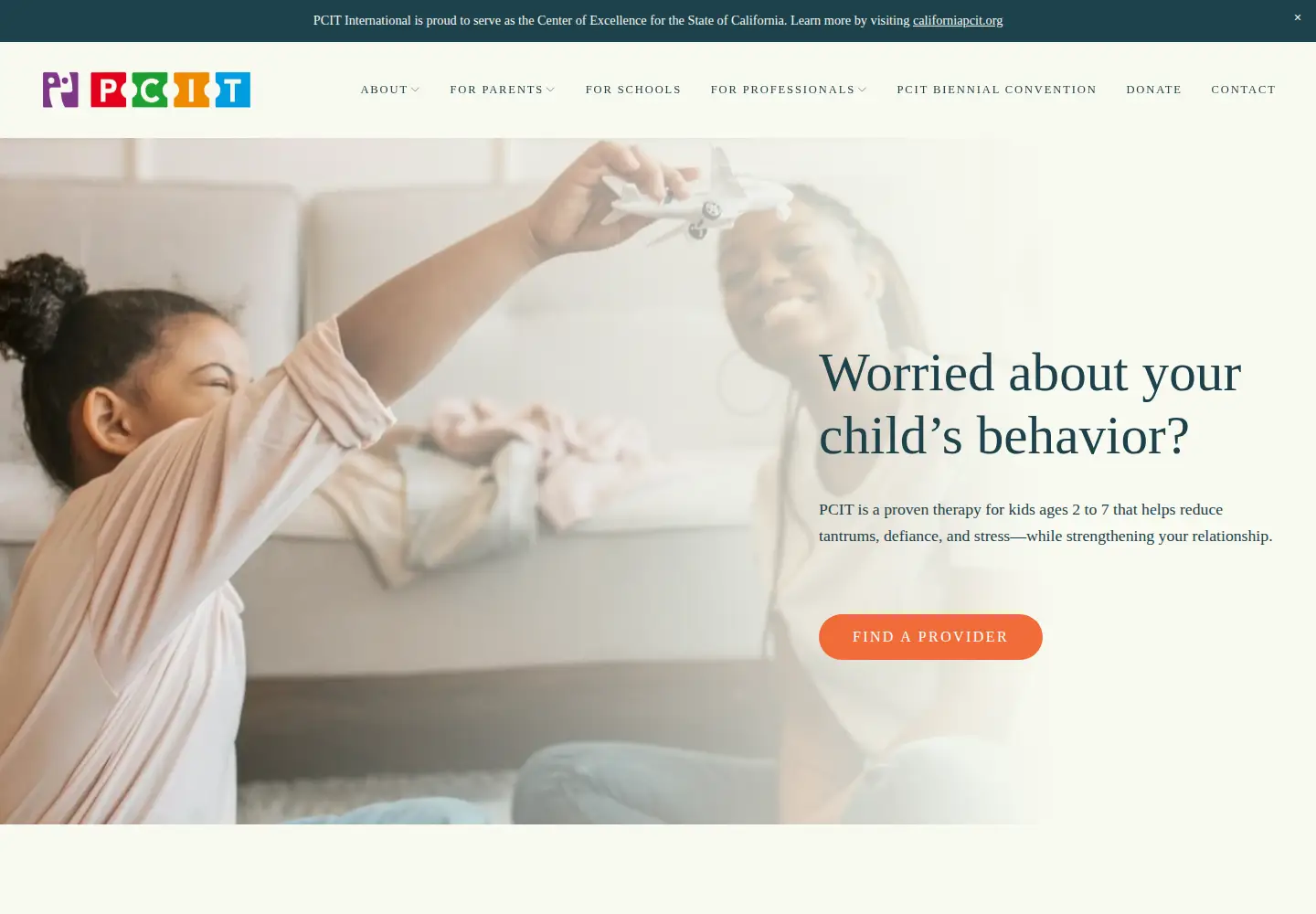 Screenshot of pcit.org
