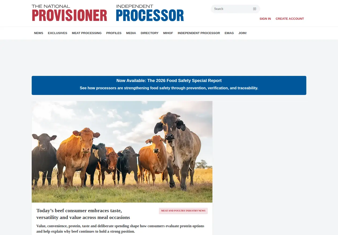 Screenshot of provisioneronline.com