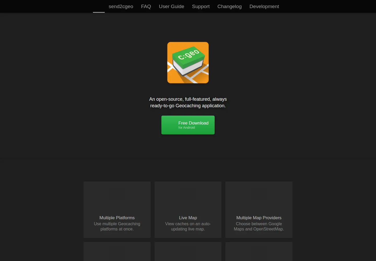 Screenshot of cgeo.org