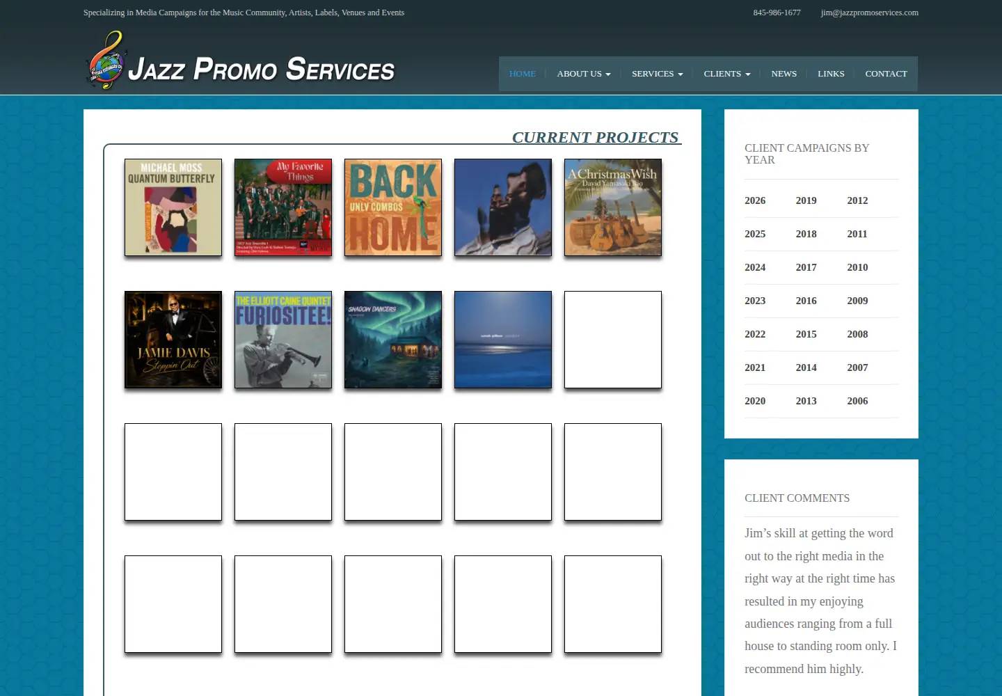 Screenshot of jazzpromoservices.com