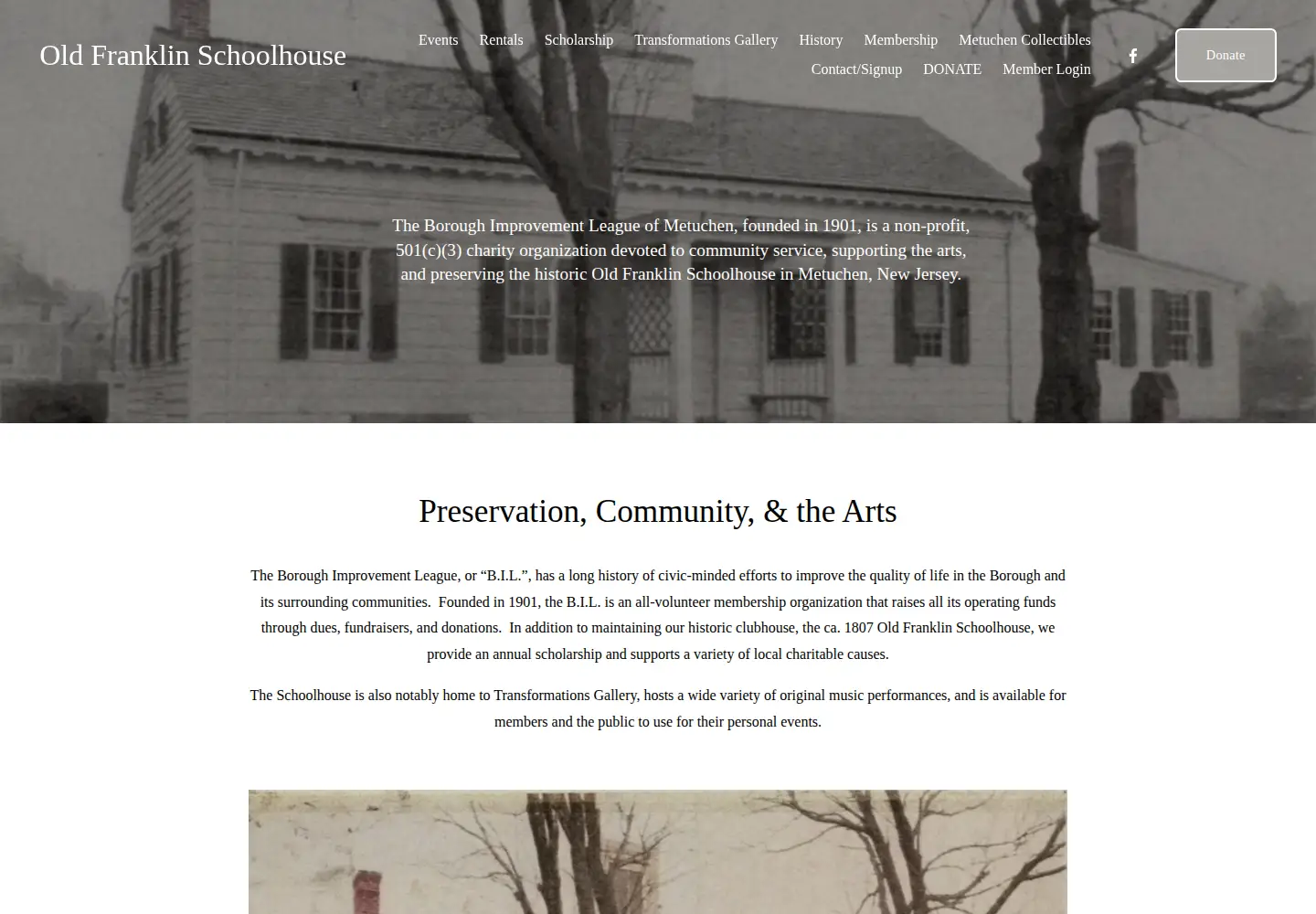 Screenshot of boroughimprovementleague.org