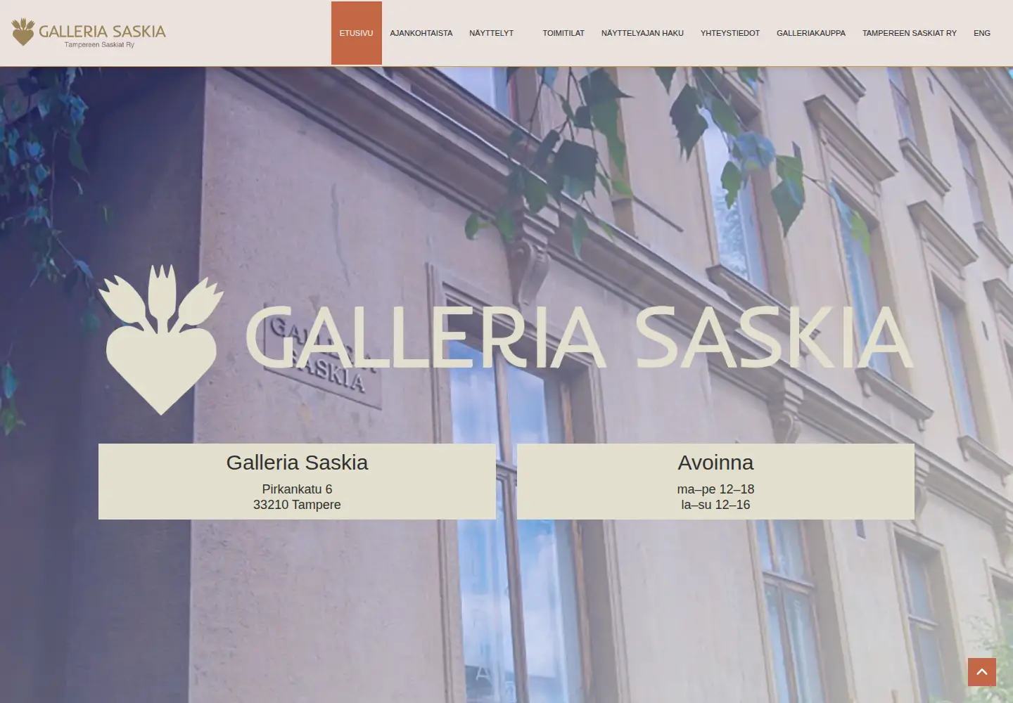 Screenshot of tampereensaskiat.com