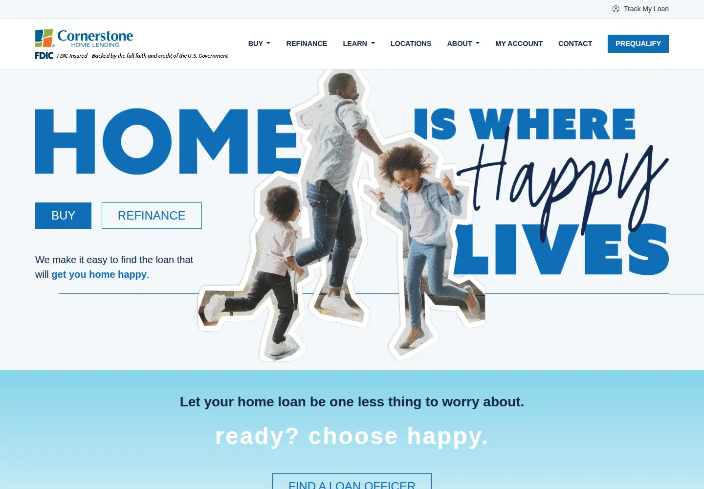 Captured homepage of houseloan.com in the current scan