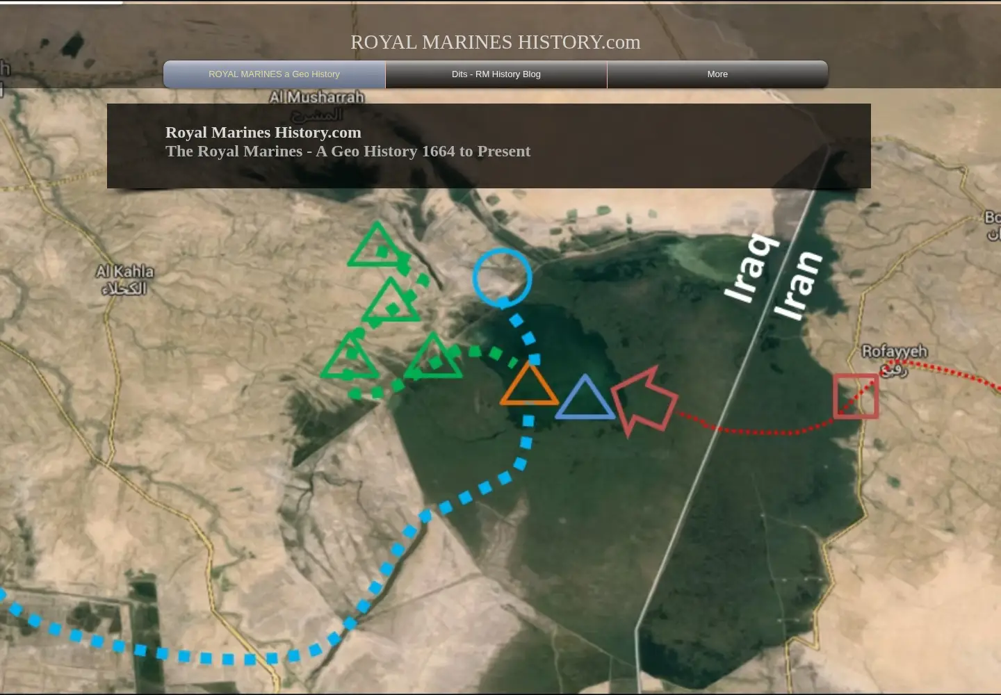 Screenshot of royalmarineshistory.com