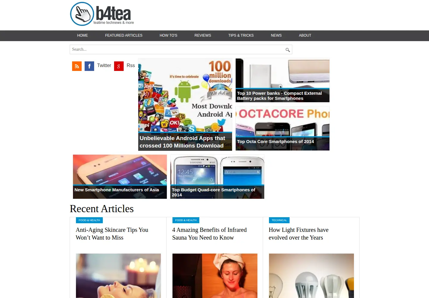 Captured homepage of b4tea.com in the current scan