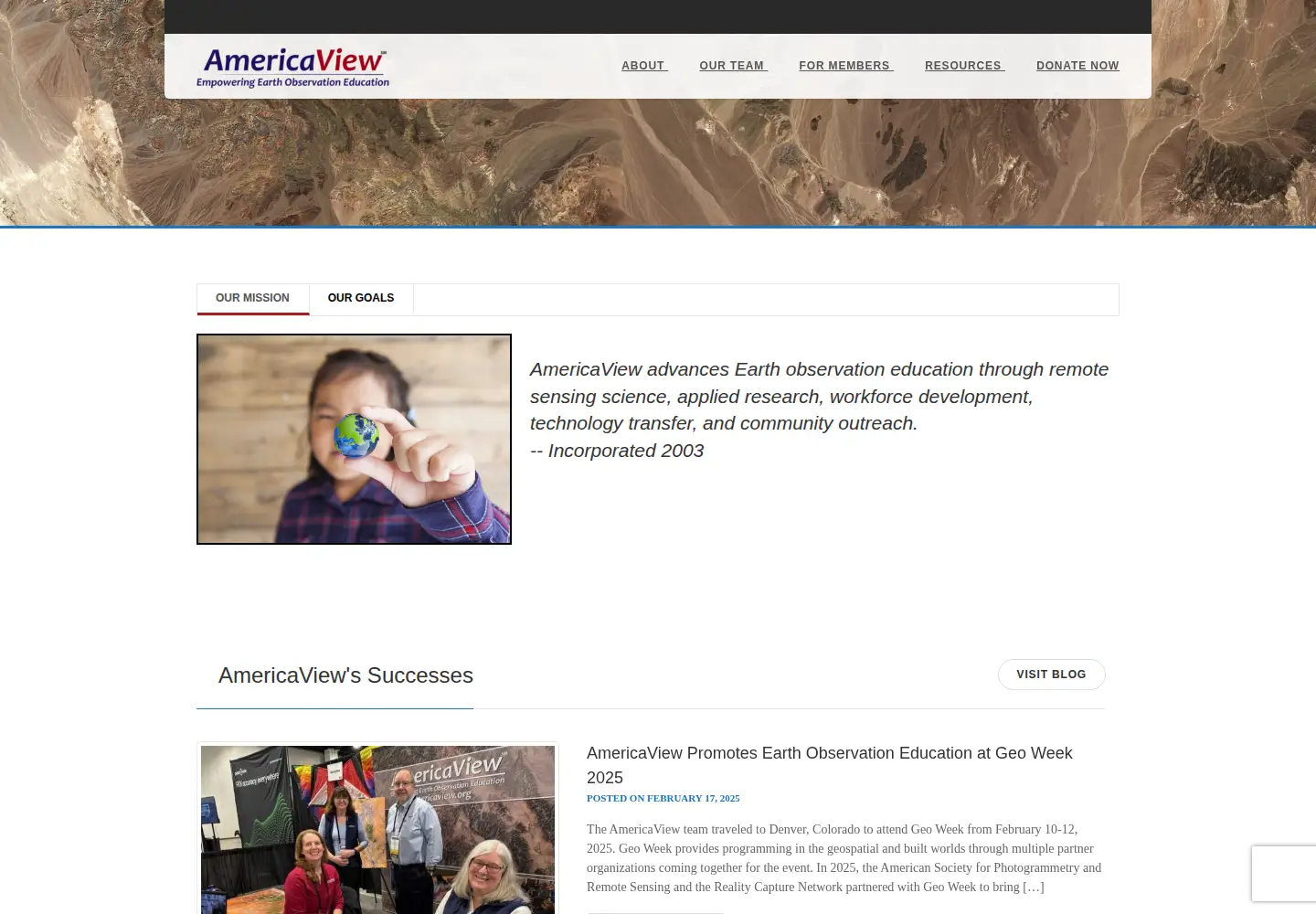 Screenshot of americaview.org