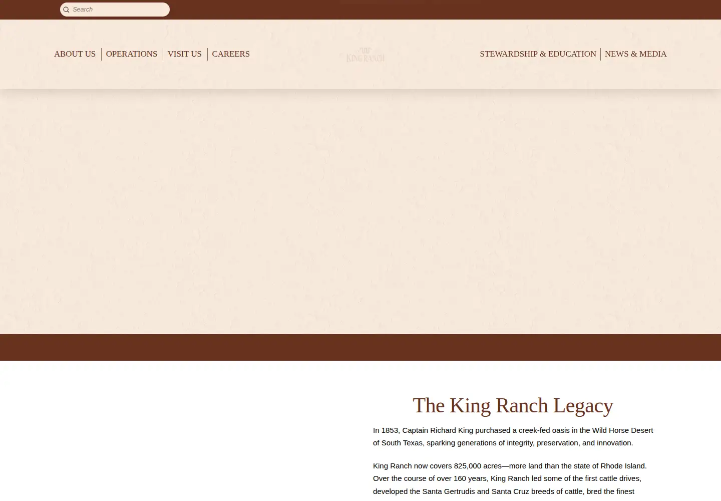 Screenshot of king-ranch.com