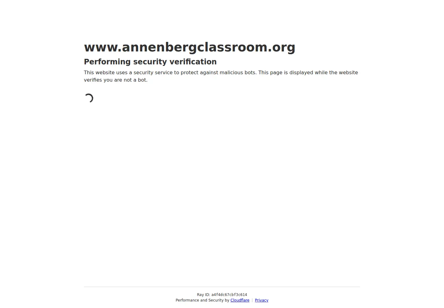 Captured homepage of sunnylandsclassroom.org in the current scan