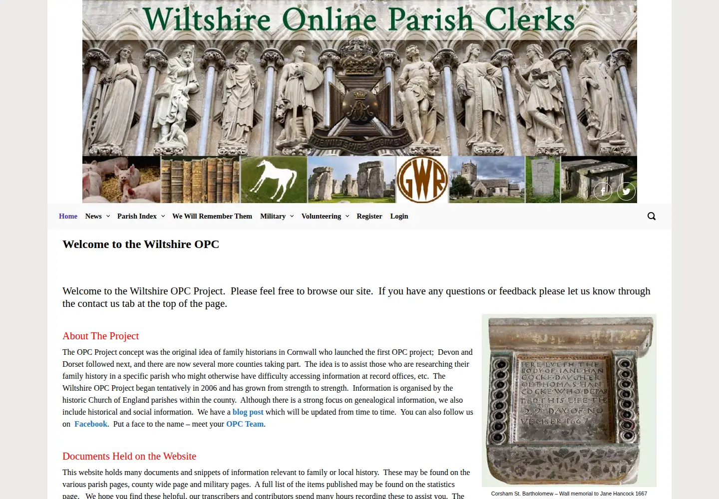 Screenshot of wiltshire-opc.org.uk