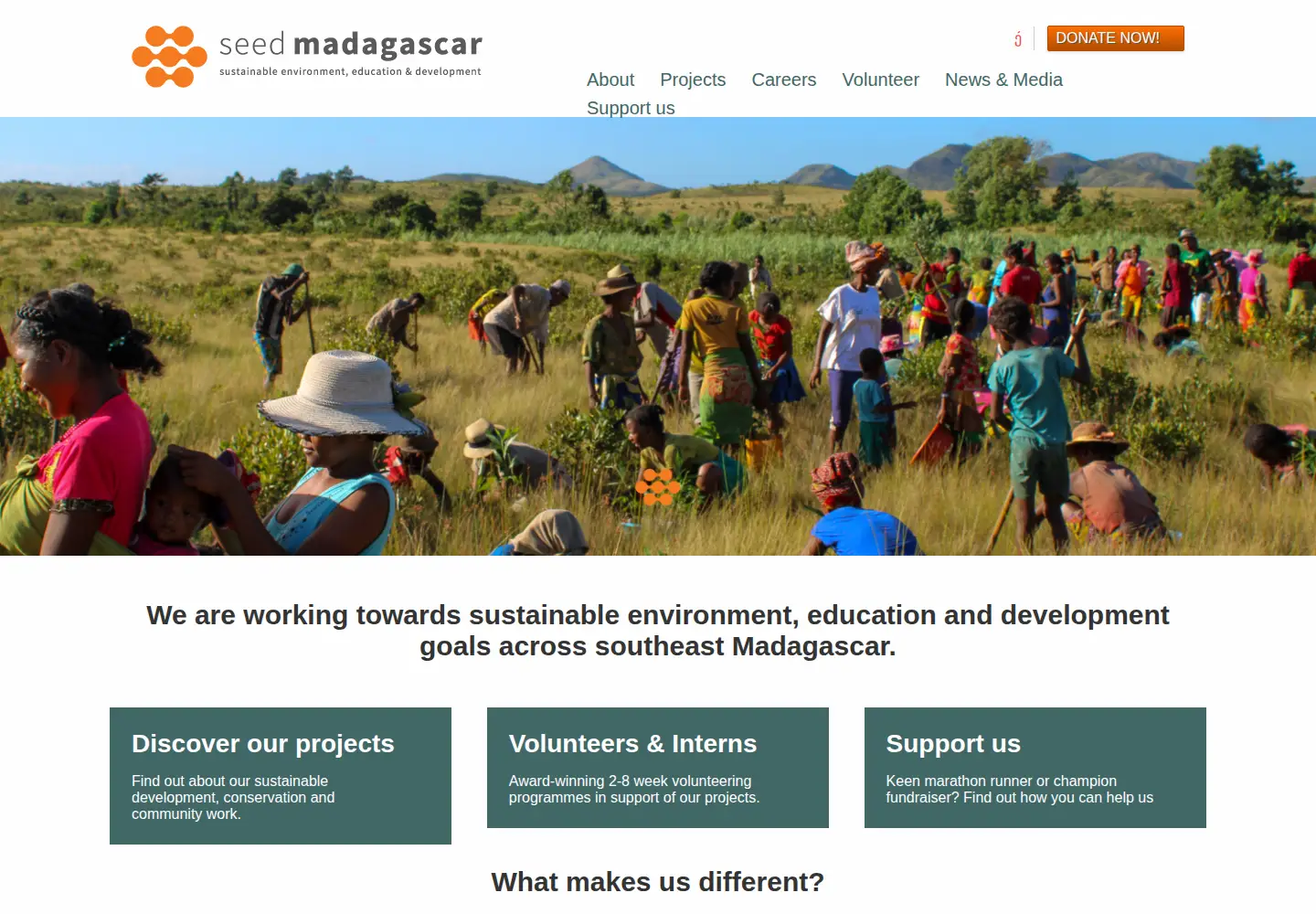 Captured homepage of madagascar.co.uk in the current scan