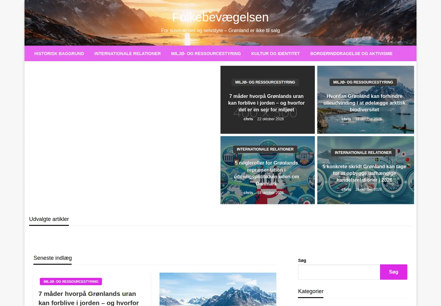 Screenshot of folkebevaegelsen.dk