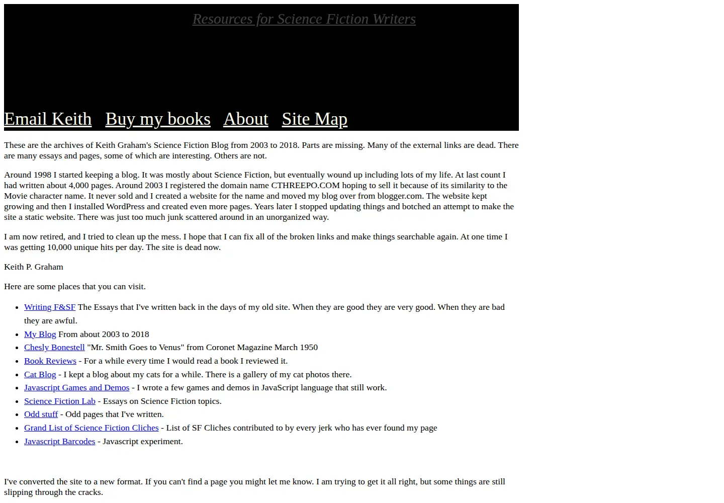 Screenshot of cthreepo.com