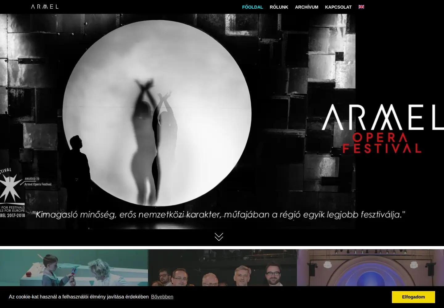 Screenshot of armelfestival.org
