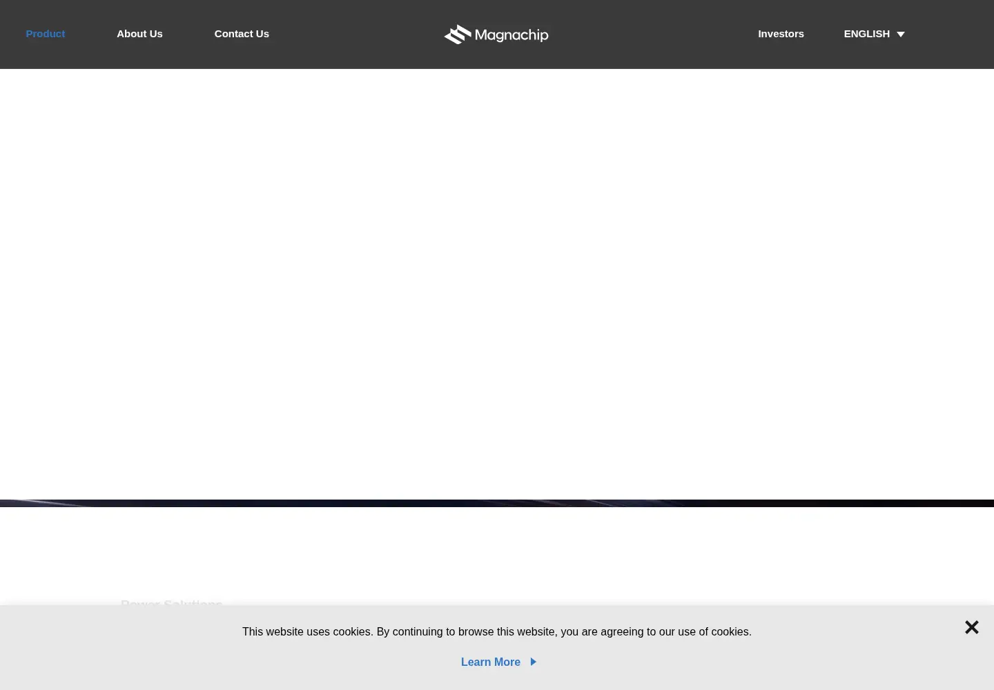 Screenshot of magnachip.com