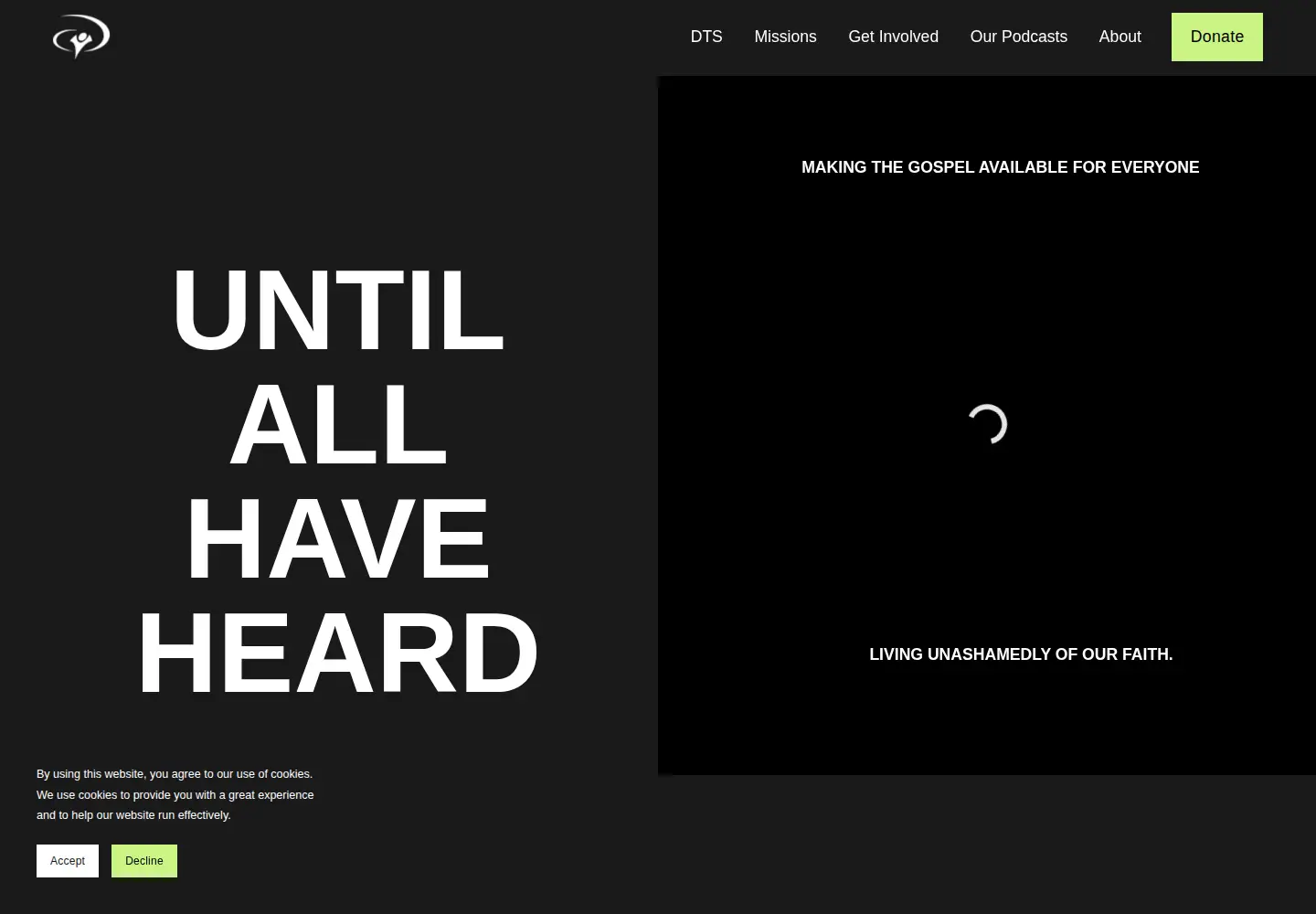 Screenshot of ywam.no