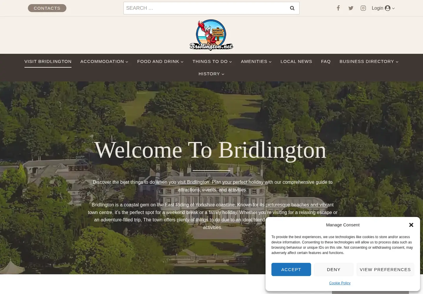 Screenshot of bridlington.net
