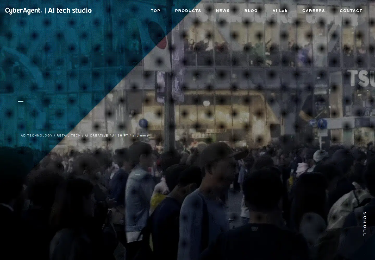Screenshot of cyberagent.ai