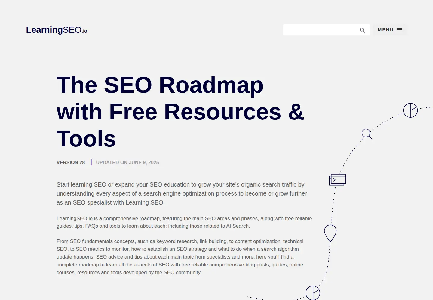 Screenshot of learningseo.io