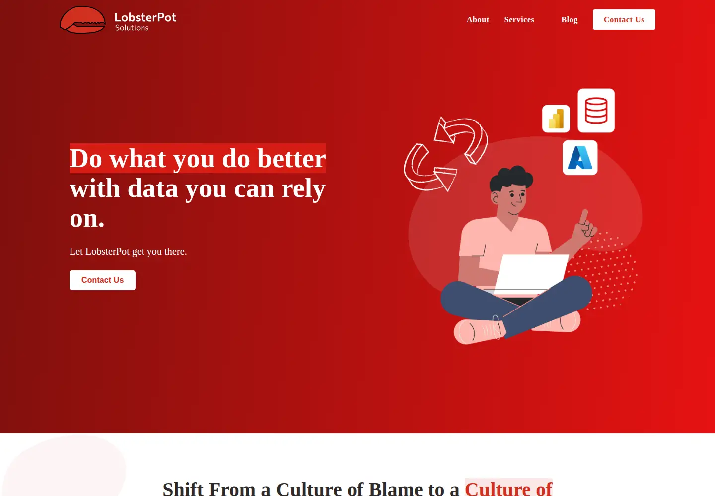Captured homepage of lobsterpot.com.au in the current scan