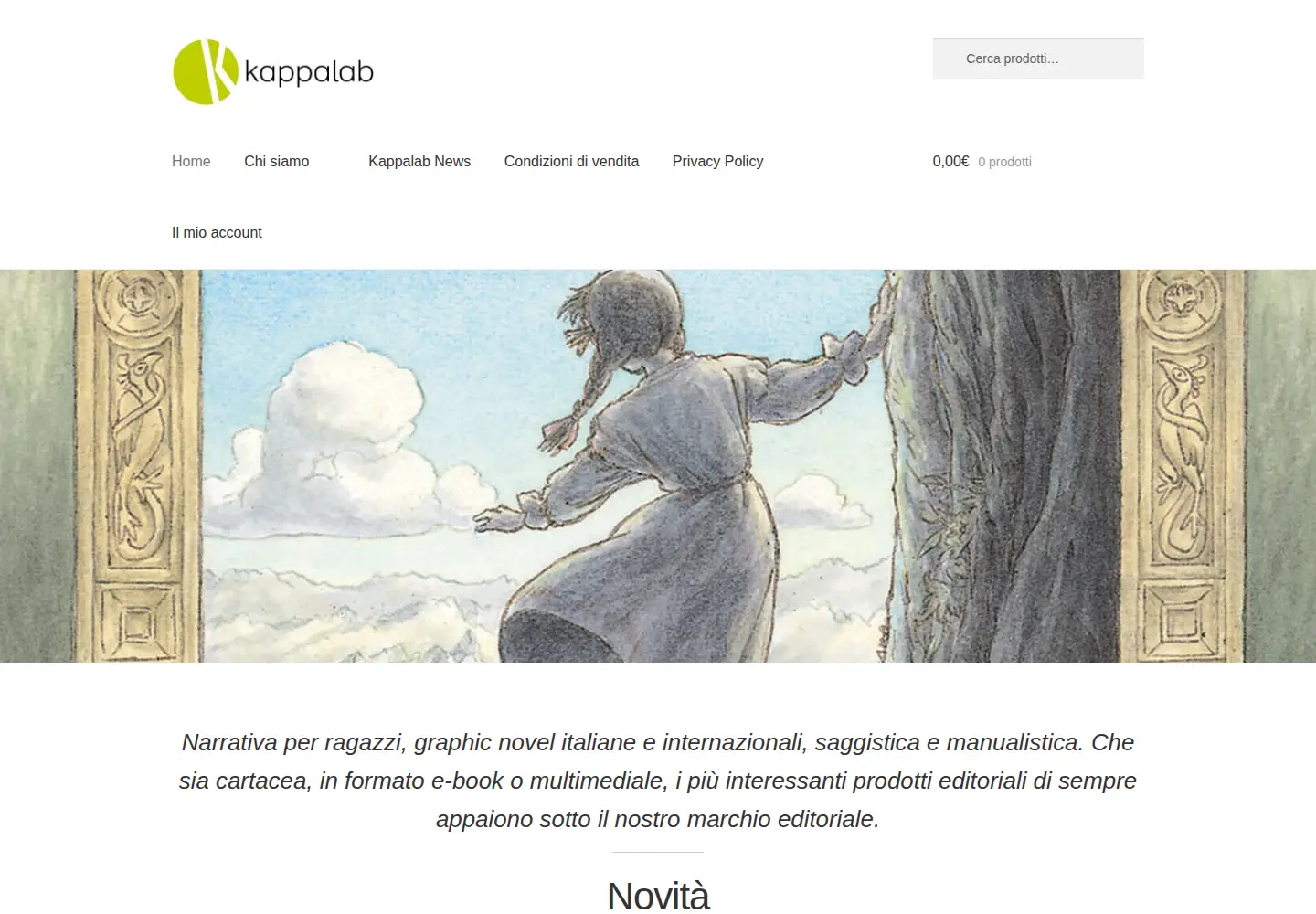 Captured homepage of kappalab.it in the current scan