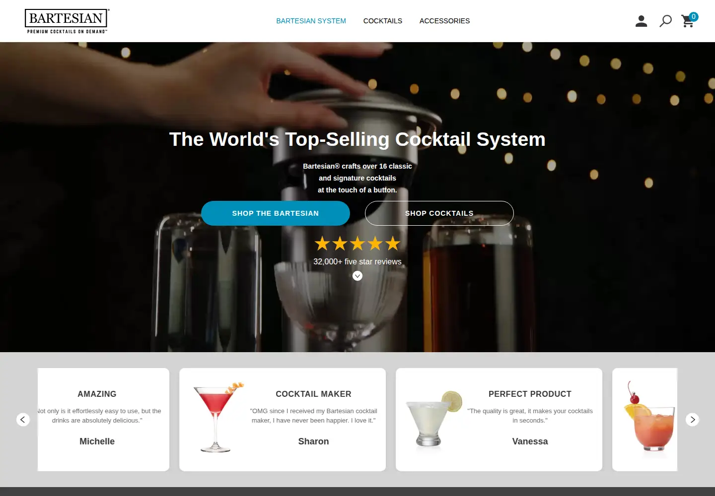 Screenshot of bartesian.com