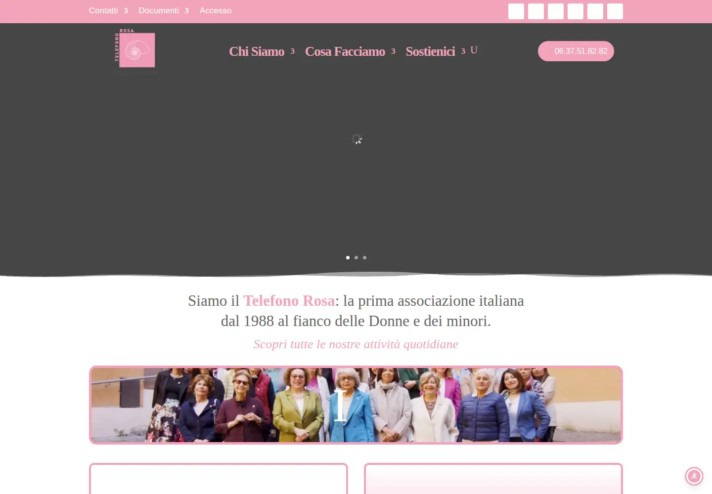 Screenshot of telefonorosa.it