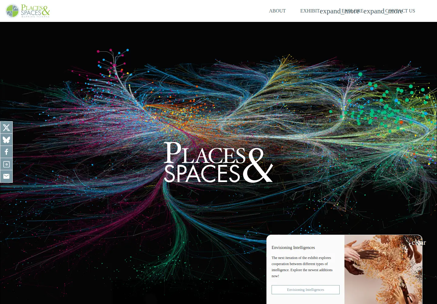 Captured homepage of scimaps.org in the current scan