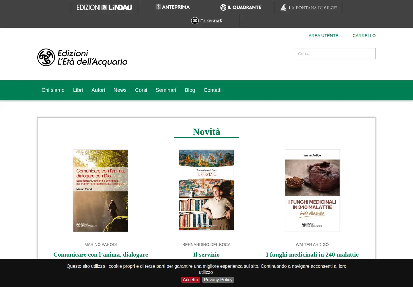 Screenshot of etadellacquario.it