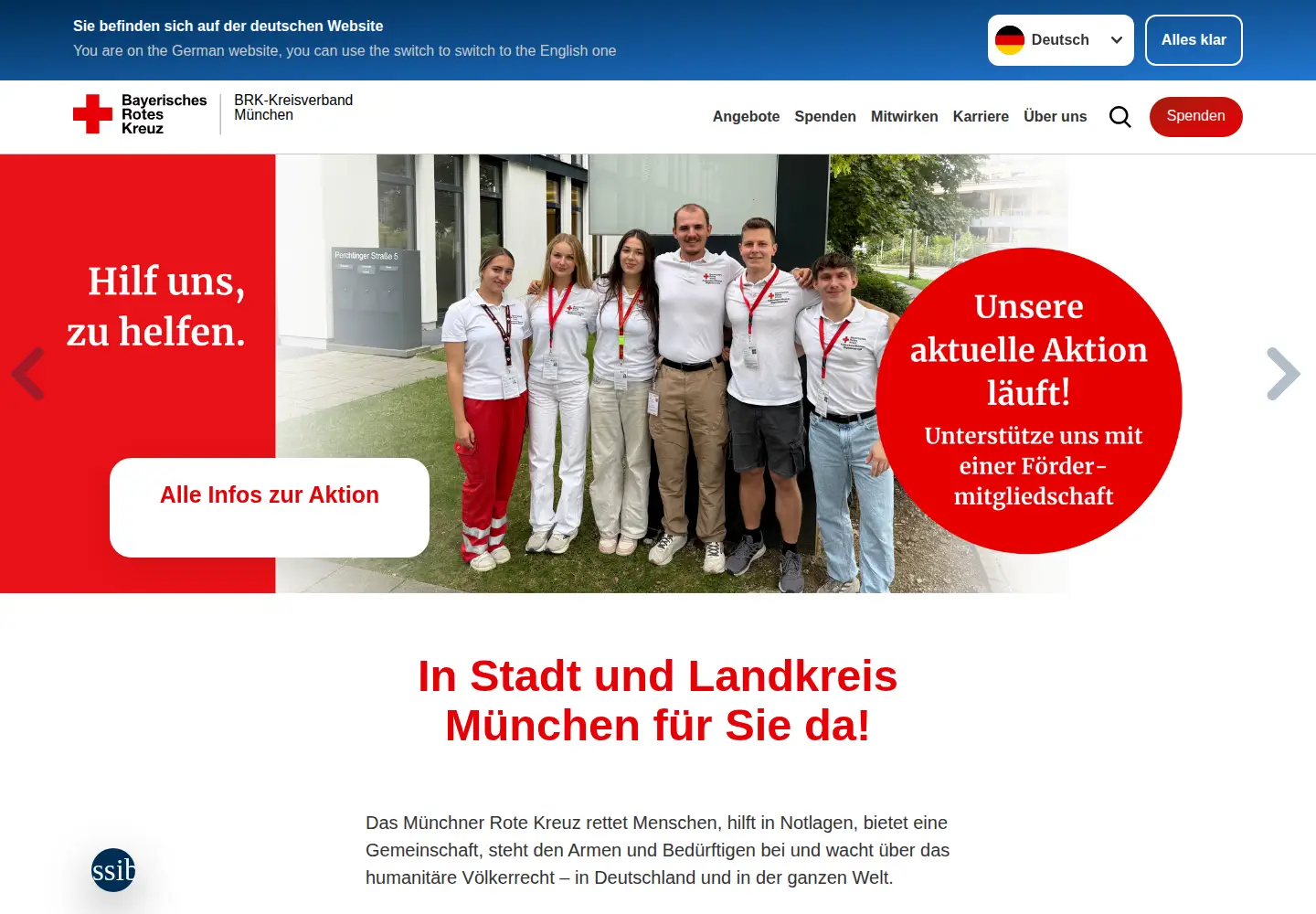 Screenshot of brk-muenchen.de