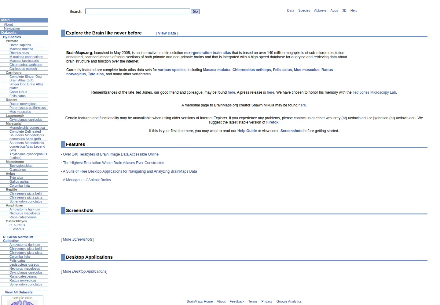 Screenshot of brainmaps.org