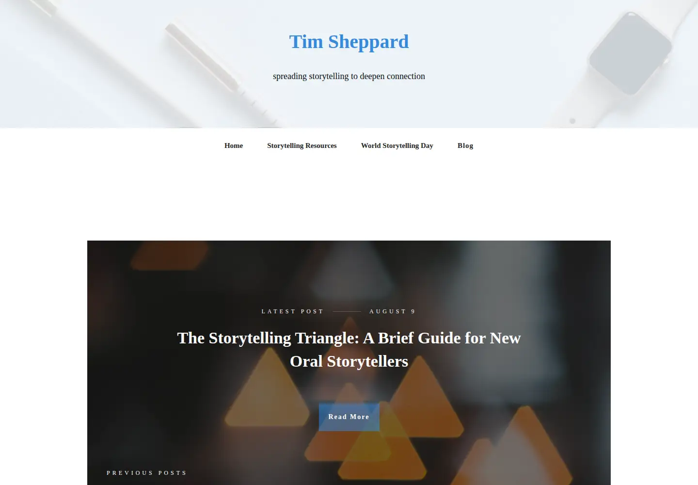 Captured homepage of timsheppard.co.uk in the current scan