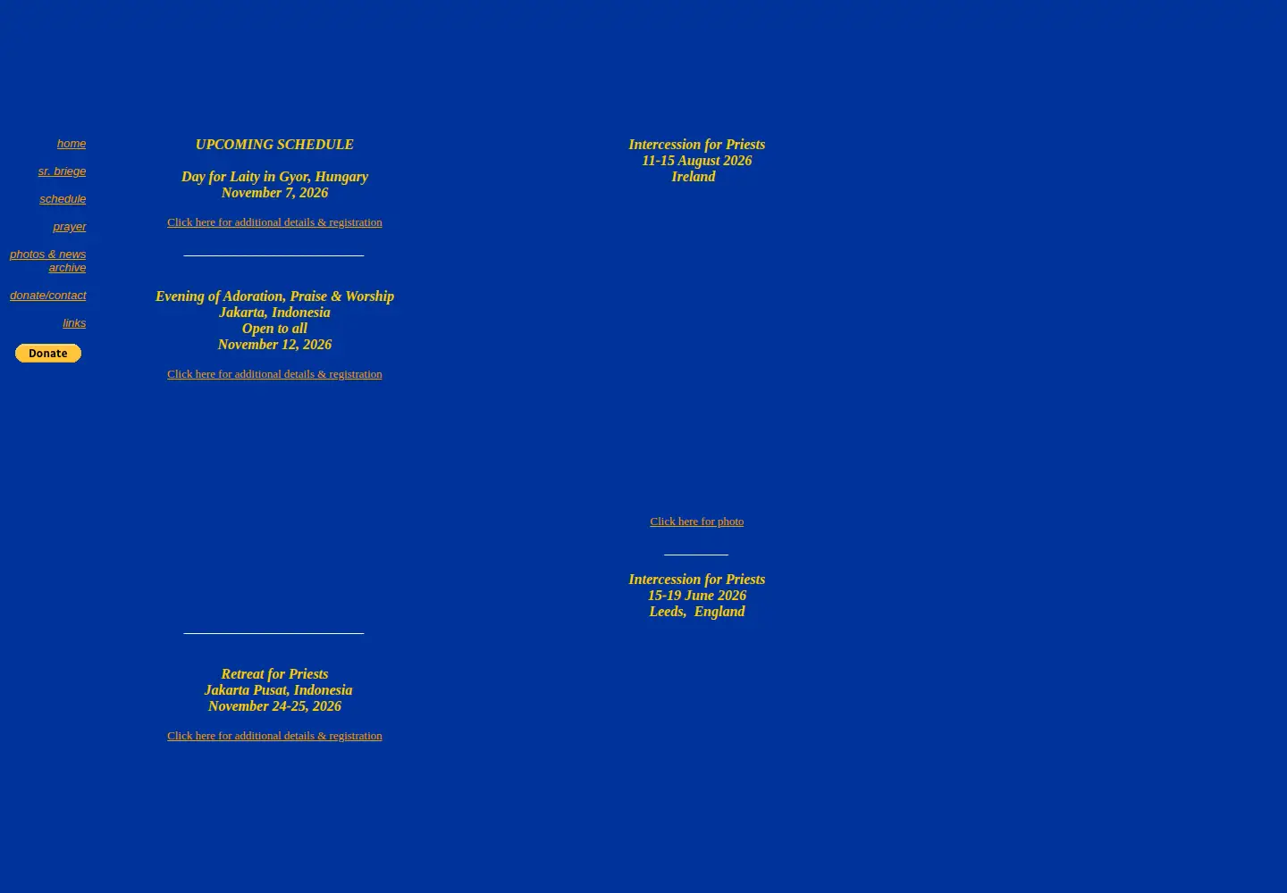 Screenshot of sisterbriege.com