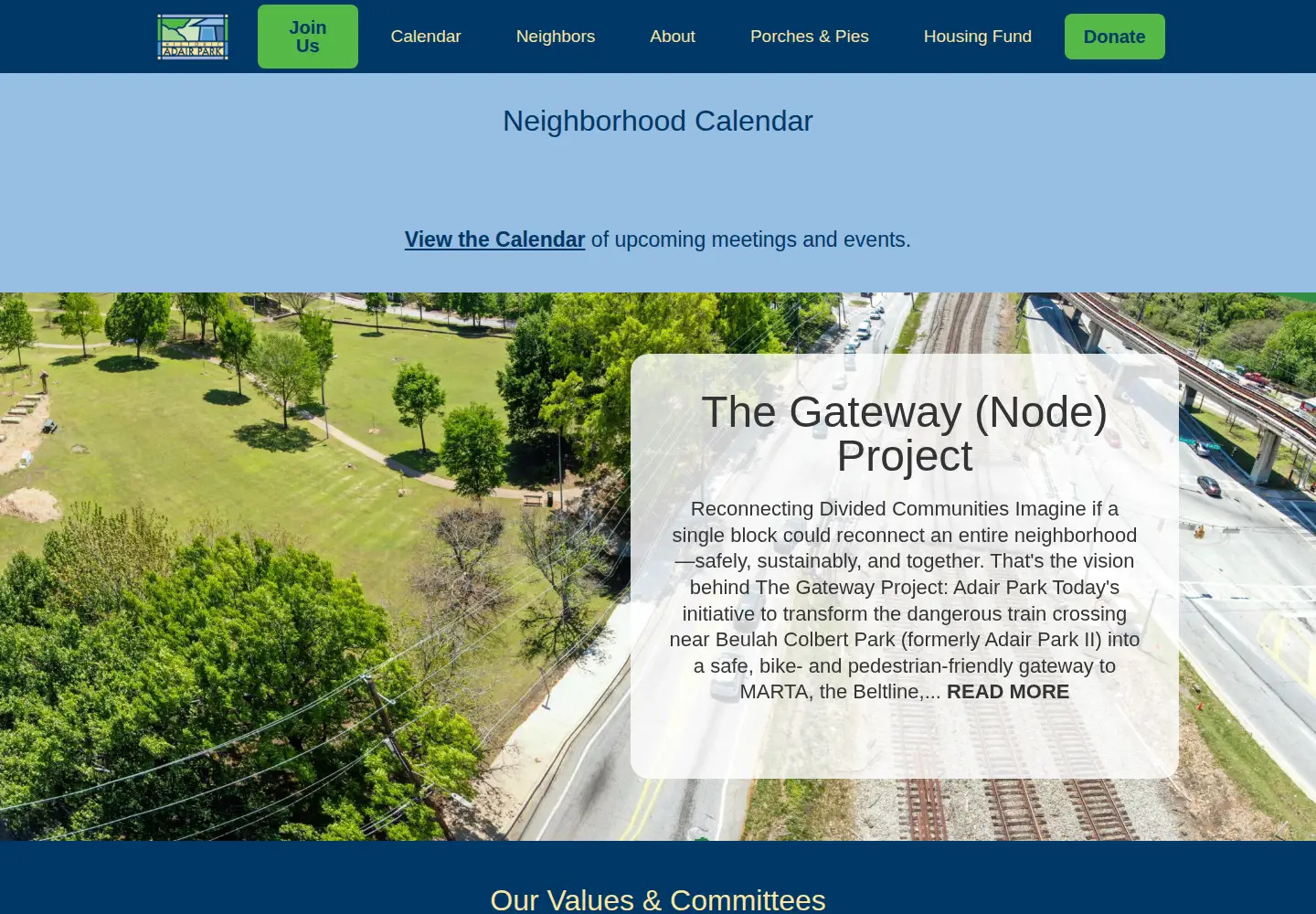 Screenshot of adairpark.com
