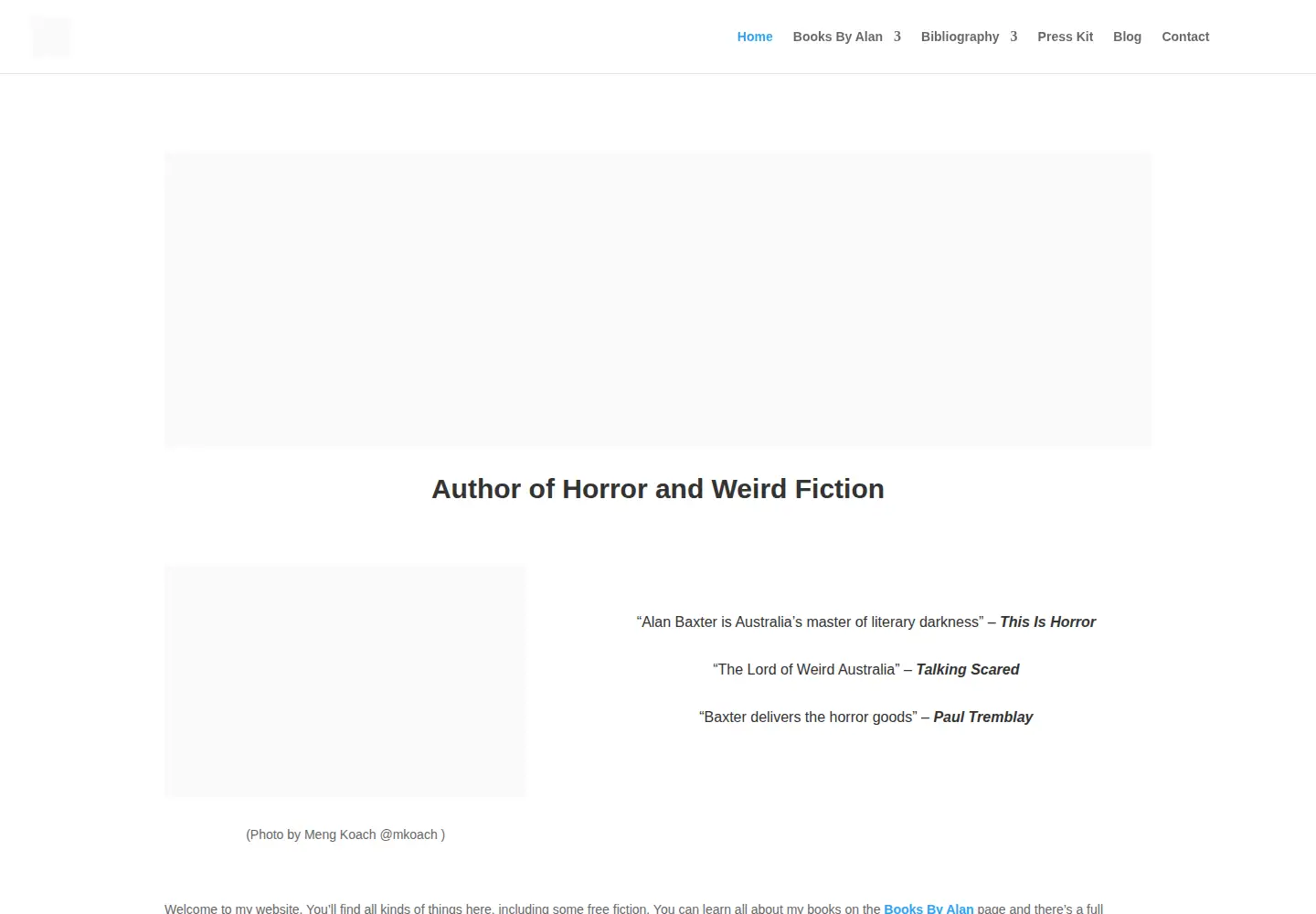 Screenshot of alanbaxter.com.au