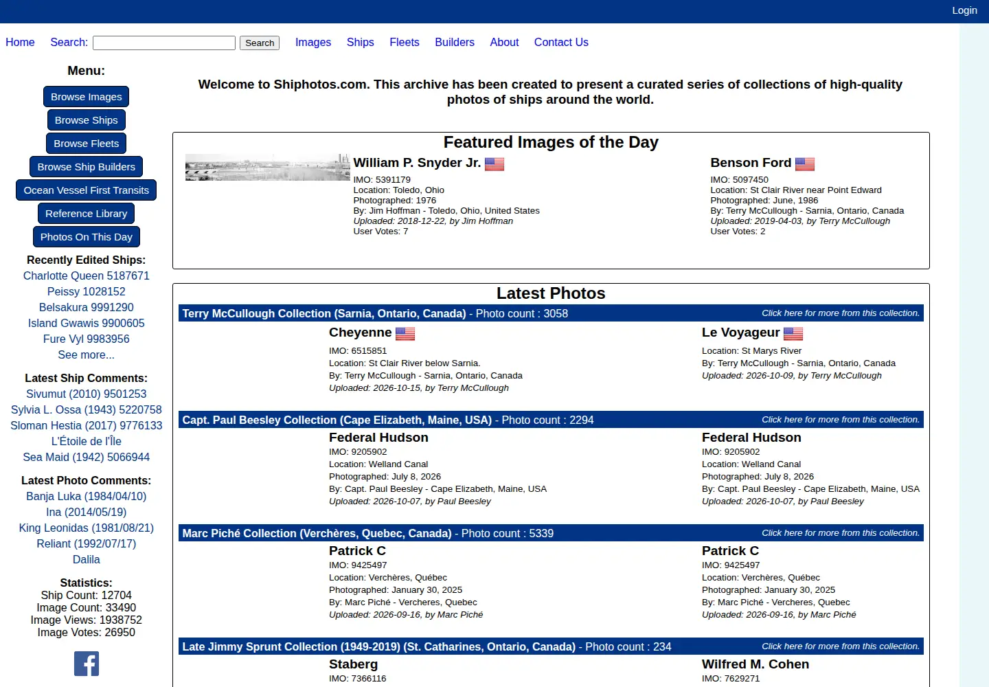 Captured homepage of wellandcanal.ca in the current scan