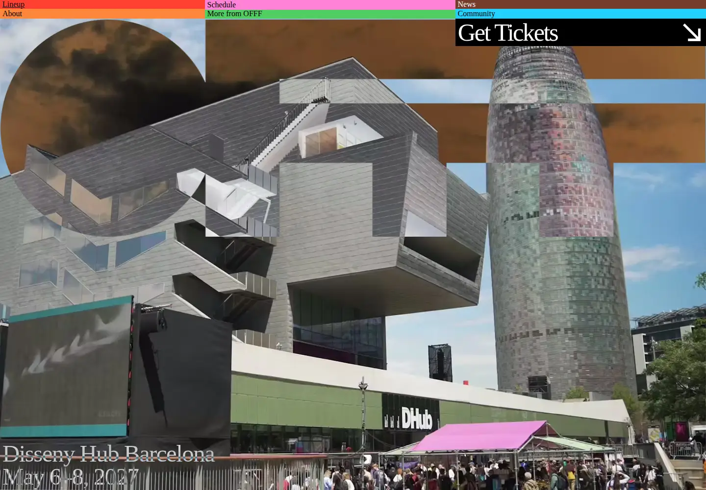 Screenshot of offf.barcelona