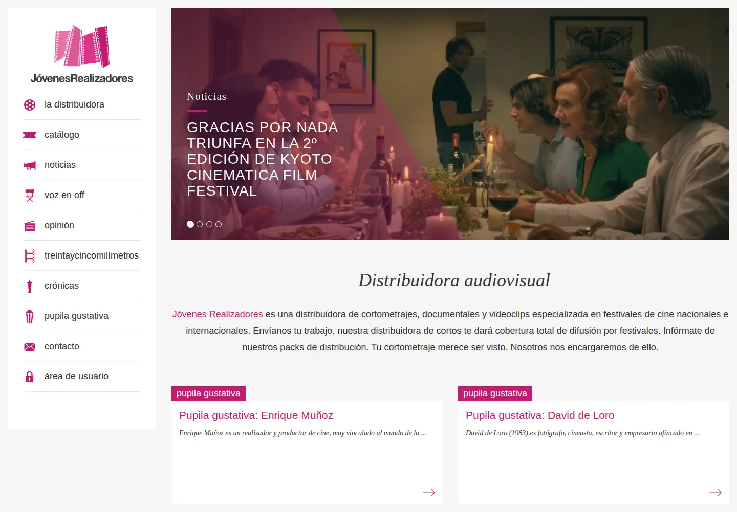 Screenshot of jovenesrealizadores.com
